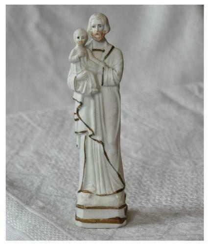 saint joseph a l'enfant en biscuit, Antiquités & Art, Enlèvement ou Envoi