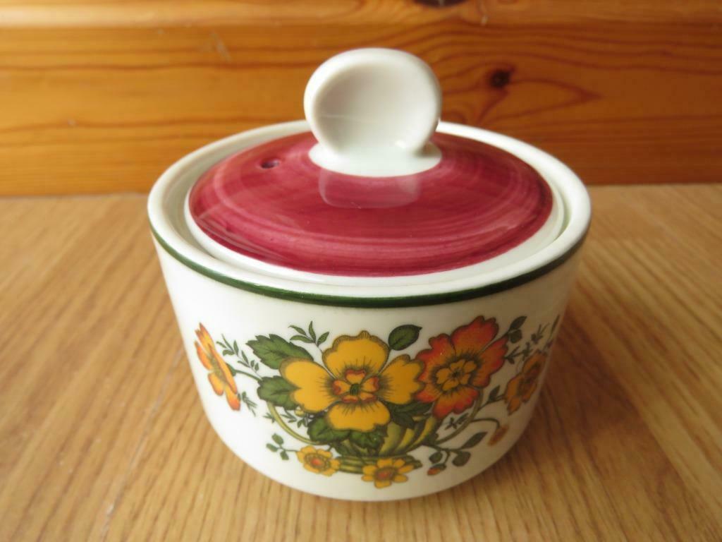Vintage superbe sucrier Villeroy & Boch, Antiquités & Art, Enlèvement ou Envoi