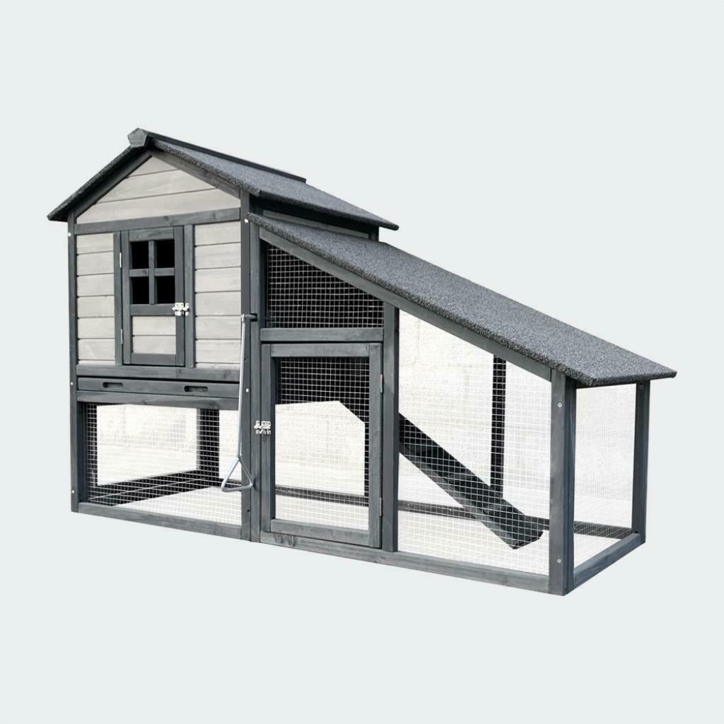 Clapier moderne Atlas clapier lapin abri lapin poulailler XL, Envoi, Neuf, Cage, Lapin