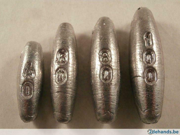 schuiflood,botlood  20, 30, 40, 50, 60, 80, 100, 120,140,158, Ophalen of Verzenden, Nieuw, Dobber of Lood