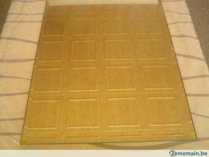 A voir rare beau miroir biseauté electro cuivrée mirox, Utilisé, Rectangulaire