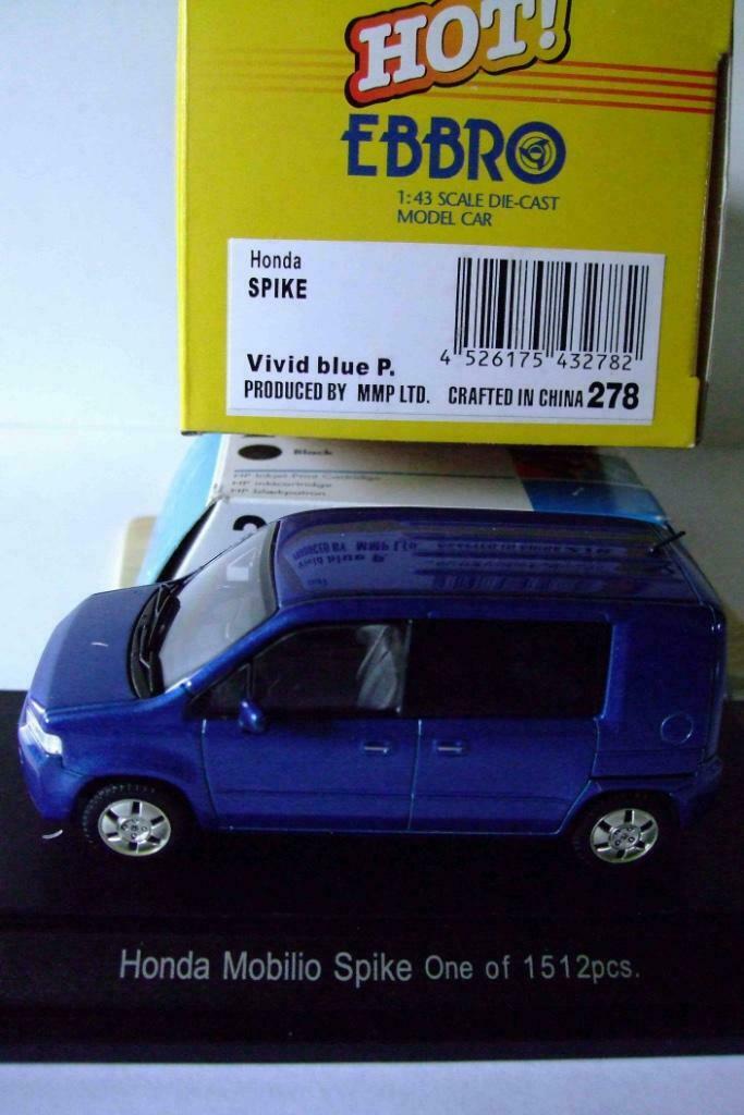 Ebbro Honda Mobilio SPIKE (2002), Hobby & Loisirs créatifs, Voitures miniatures | 1:43, Neuf, Voiture, Autres marques, Enlèvement ou Envoi