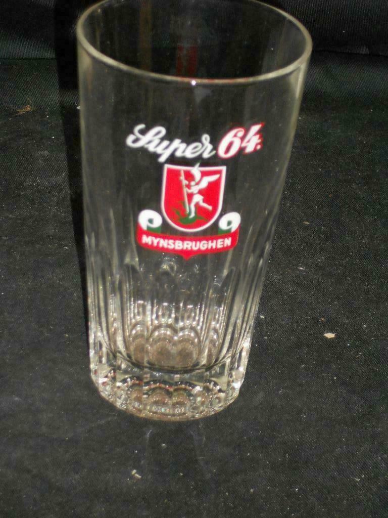 Bierglazen.Super 64 Mynsberghen.Delbruyere.Chatelet. D 139, Verzamelen, Ophalen of Verzenden, Zo goed als nieuw, Glas of Glazen
