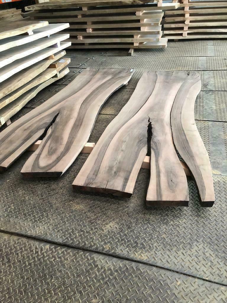 PLATEAU NOYER DESTOCKAGE LIVE EDGE TABLE BOOMSTAM TAFEL BLAD, Bricolage & Construction, Bois & Planches, Comme neuf, Enlèvement