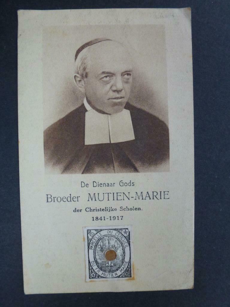 doodsprentje broeder Mutien - Marie met relikwie ° 1841, Verzamelen, Bidprentjes en Rouwkaarten, Verzenden, Bidprentje