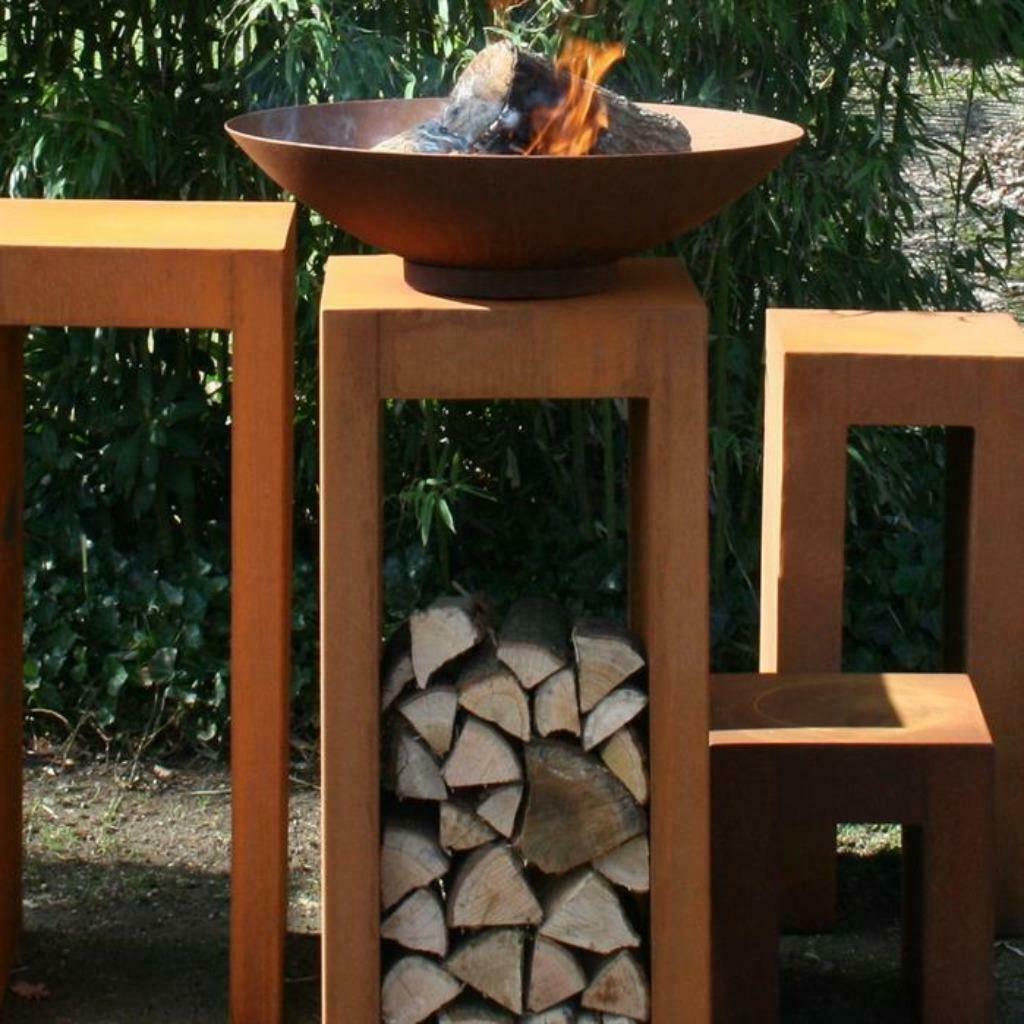 Base/piédestal en acier corten/en forme de U, Jardin & Terrasse, Statues de jardin, Neuf, Autres types, Métal, Envoi