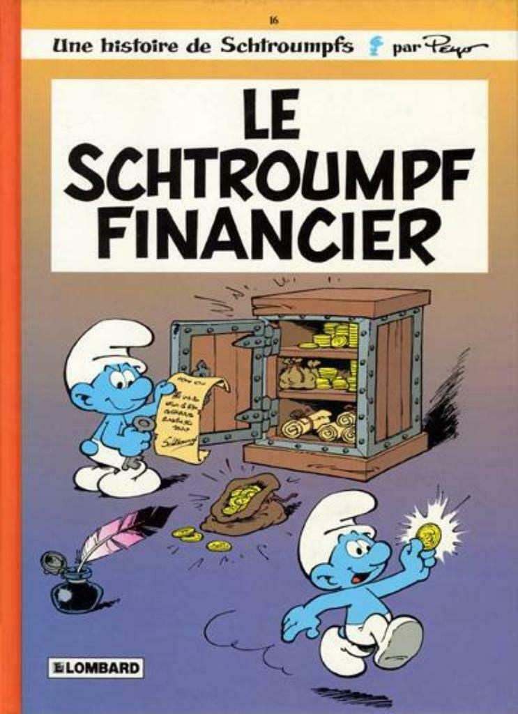 Schtroumpfs (Les),Le schtroumpf financier,Première édition, Eén stripboek, Ophalen of Verzenden, Gelezen