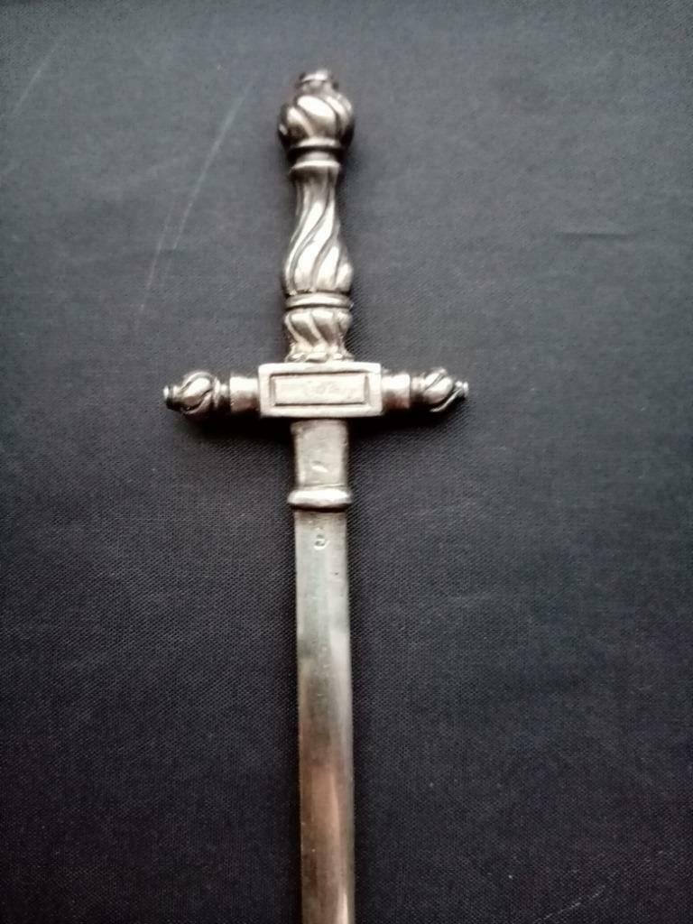 Coupe papier/lettres en metal argenté1920s, Enlèvement ou Envoi