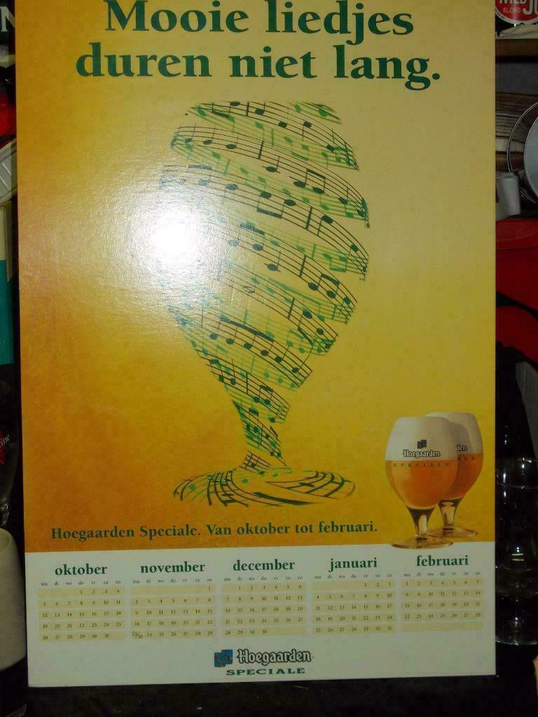 Beersign.Kartonnen Recleme.Hoegaarden Special, Ophalen of Verzenden, Gebruikt, Reclamebord