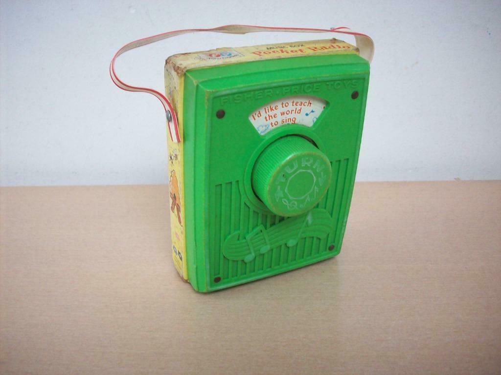 Fisher Price 766 "Music box Pocket Radio" anno 1970, Kinderen en Baby's, Speelgoed | Fisher-Price, Ophalen, Gebruikt, Overige typen