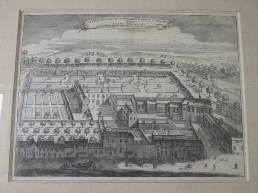 gravure 'S. Petri ter siecken '(Bruxelles), 1694, Antiquités & Art, Enlèvement