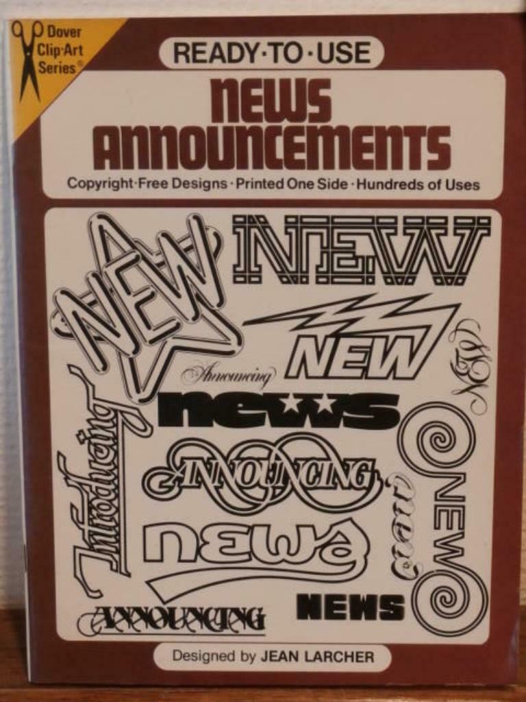 Nouvelles prêtes à l'emploi annonçant-concepteurs libres de, Enlèvement ou Envoi, Neuf