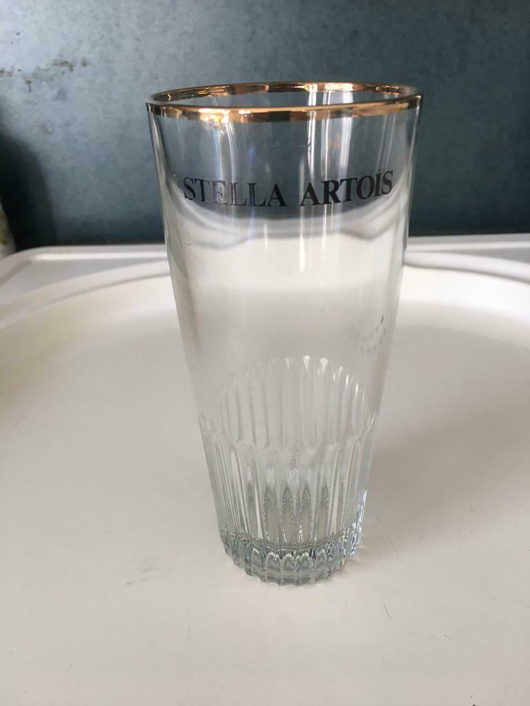 6 glazen Stella Artois, Verzamelen, Glas en Drinkglazen, Ophalen, Zo goed als nieuw