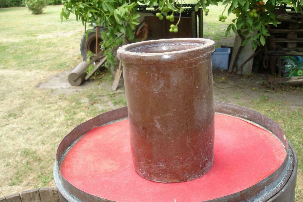 Pot droit en grès., Antiquités & Art, Enlèvement