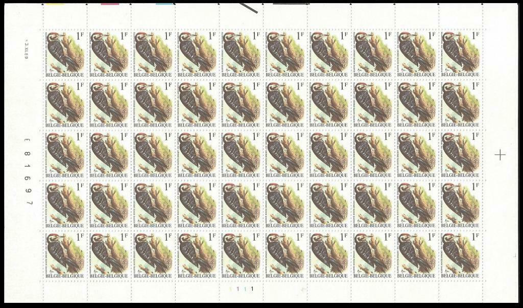Feuille de timbres 2349 Oiseaux Pic épeichette – André Buzin, Enlèvement ou Envoi, Timbre-poste, Neuf