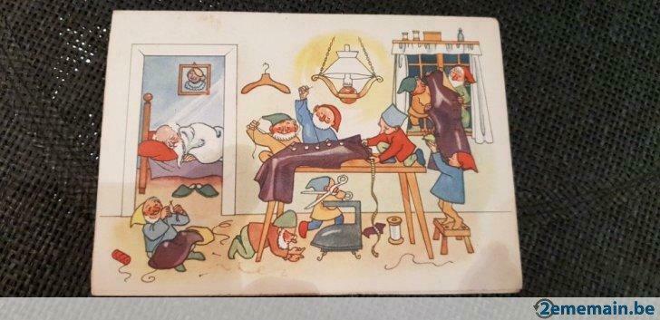 Carte pochette aiguilles Blanche Neige et les 7 nains, Collections, Enlèvement ou Envoi, Utilisé