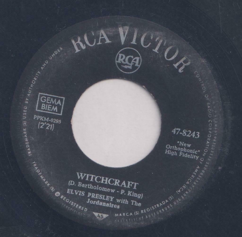 Elvis Presley – Witchcraft / Bossa Nova Baby - Single, Cd's en Dvd's, Vinyl Singles, Gebruikt, Single, Pop, 7 inch, Ophalen of Verzenden