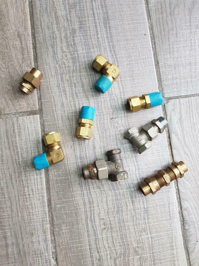 Raccords en cuivre pour gaz ou eau 3/4, Bricolage & Construction, Enlèvement, Cuivre