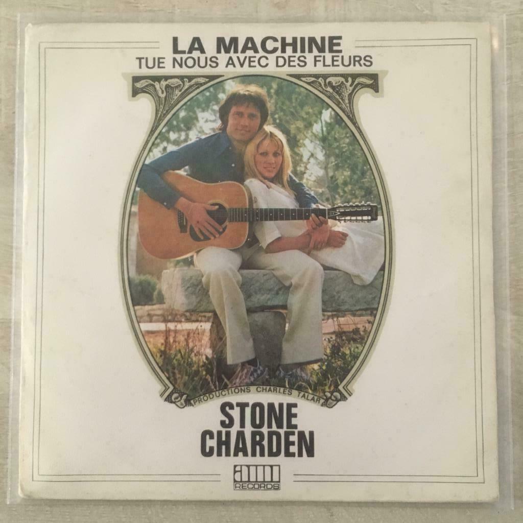 7" Stone Et Eric Charden - La Machine (AMI 1974) VG+, Envoi, 7 pouces, Pop, Single