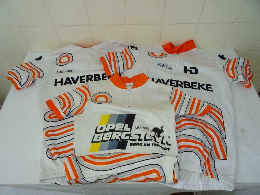 Vintage kinder wielershirt koersshirt 3x shirt kind TWC Heer, Ophalen of Verzenden