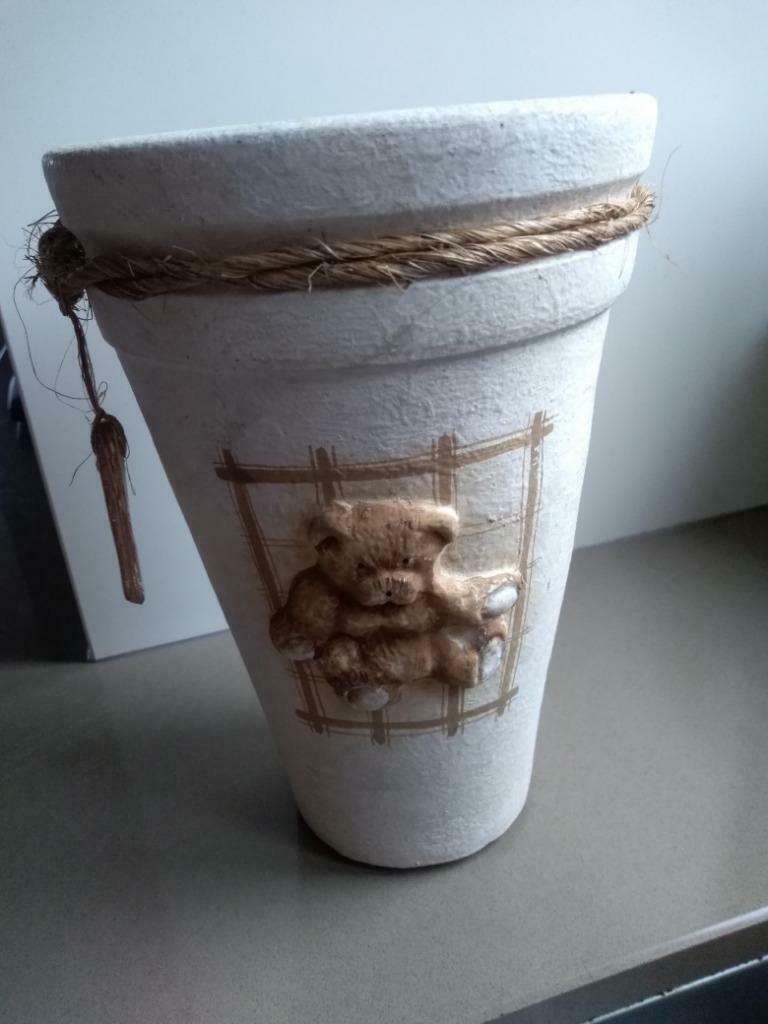 pot de fleur Terracotta, Enlèvement ou Envoi, Moins de 25 cm, Rond, Comme neuf