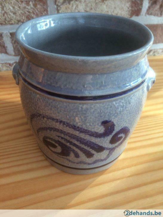 Luxe gebakken stenen zoutpot van M R, Ophalen, Nieuw