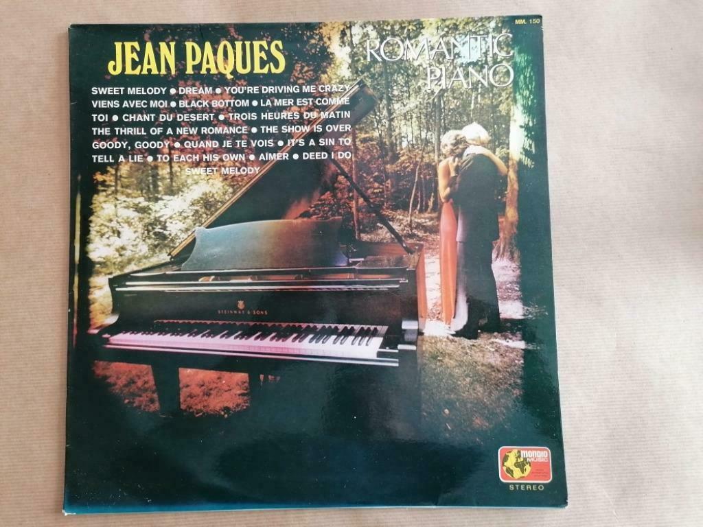 33T Jean Pâques – Romantic Piano Mondio Music MM. 150, CD & DVD, Vinyles | Compilations, Enlèvement ou Envoi