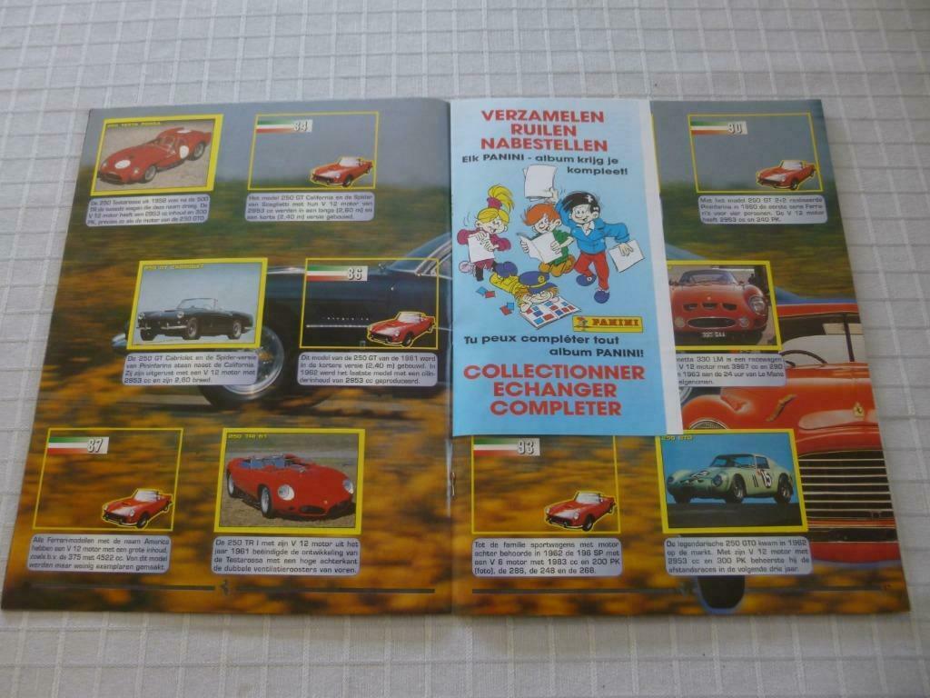Panini album  : ferrari zeer goede staat . 113 / 180 Klevers, Ophalen of Verzenden, Zo goed als nieuw