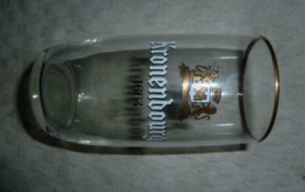 #C bier glas KRONENBOURG 1664 0,25, Ophalen of Verzenden, Nieuw, Bierglas