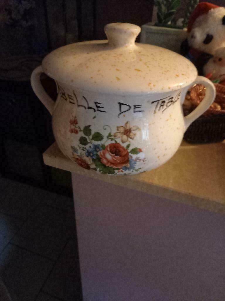 poubelle de table, Enlèvement ou Envoi, Comme neuf, Porcelaine