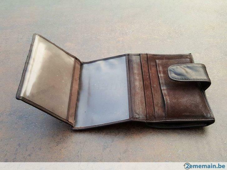 Portefeuille Arthur et Aston - cuir - brun foncé, Enlèvement, Utilisé, Brun