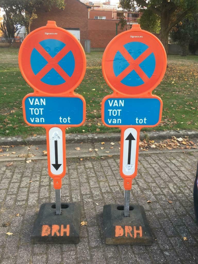 TE HUUR Parkeerverbod verkeersbord E3, Enlèvement ou Envoi, Comme neuf