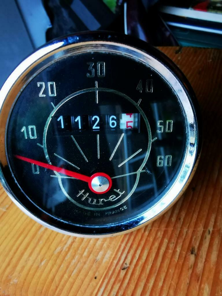 Ronde Huret km/u teller in nieuwstaat puch, tomos of....., Fietsen en Brommers, Brommeronderdelen | Oldtimers, Ophalen of Verzenden
