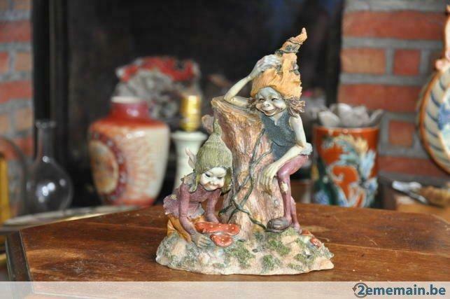 troll en resine cueilleur de champignon, Enlèvement ou Envoi