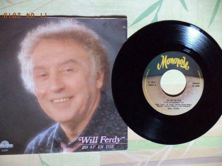 Single: Will FERDY: ''Zo af en toe - Lieveling''., Ophalen of Verzenden