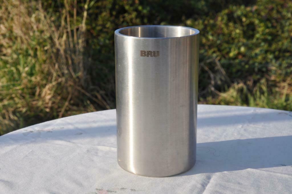 rafraichisseur de bouteille en inox bru, Maison & Meubles, Enlèvement ou Envoi, Comme neuf, Métal