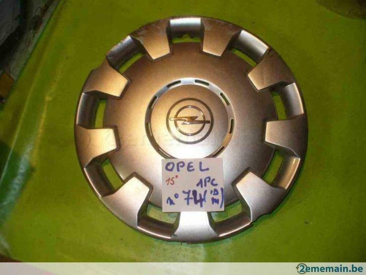 enjoliveur opel 15'' (n°74) - 1pc   (idem au n°312), 15 pouces, Enlèvement ou Envoi, Utilisé, Jante(s)