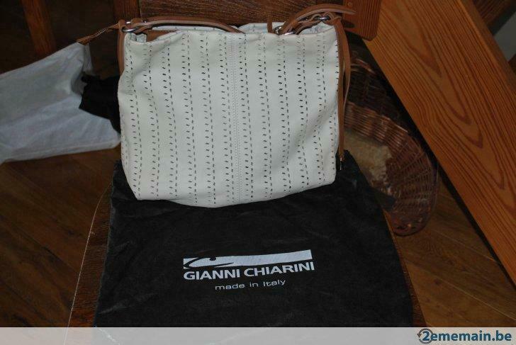 sac en cuir écru légèrement grainé de marque Gianni Chiarini, Bijoux, Sacs & Beauté, Sacs | Sacs Femme, Utilisé, Enlèvement