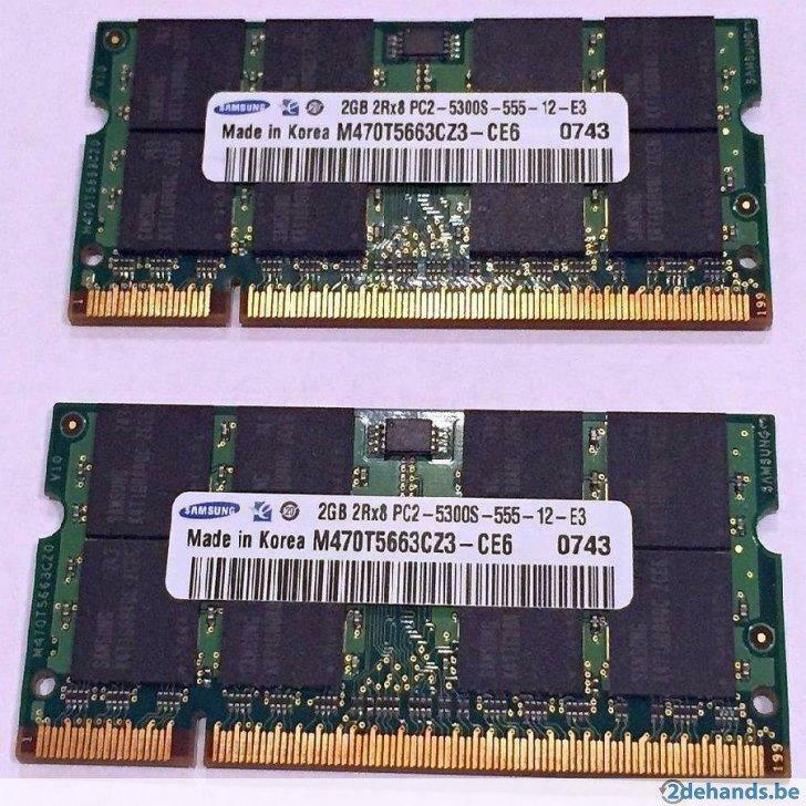 4GB RAM Upgrade Kits - DDR2 en DDR3 voor Laptop en Desktop, Computers en Software, RAM geheugen, Ophalen of Verzenden, Nieuw, DDR2