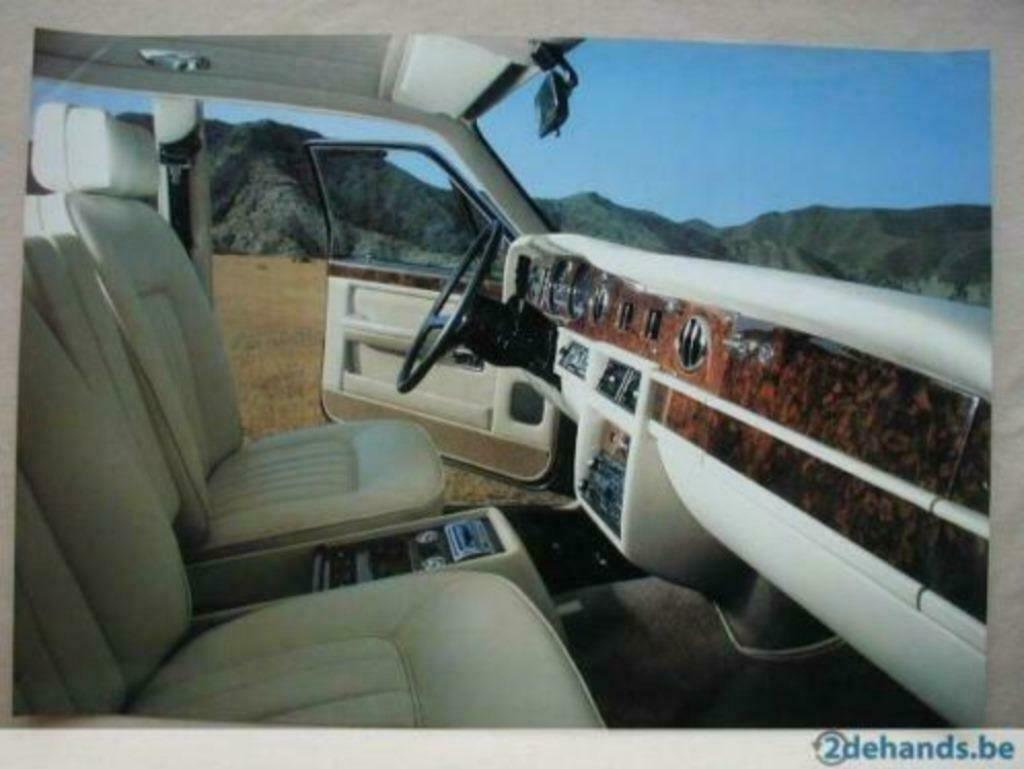 Poster interior Rolls Royce Silver Spirit Spur, Verzamelen, Posters, Deurposter of groter, Rechthoekig Liggend, Nieuw, Ophalen of Verzenden