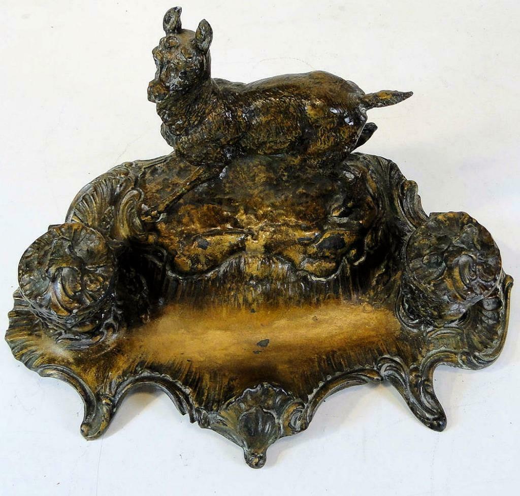 ensemble de bureau * ensemble d'encre * bronze *, Enlèvement ou Envoi, Bronze