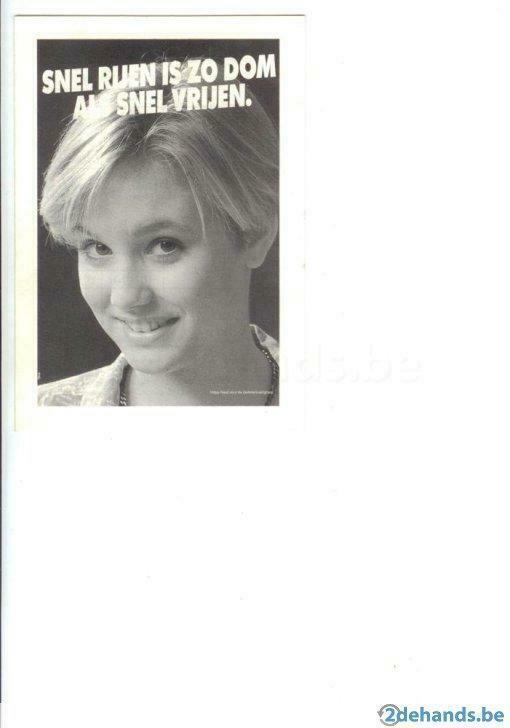 snel rijen is zo dom als snel vrijen. folder circa 1983, Nieuw