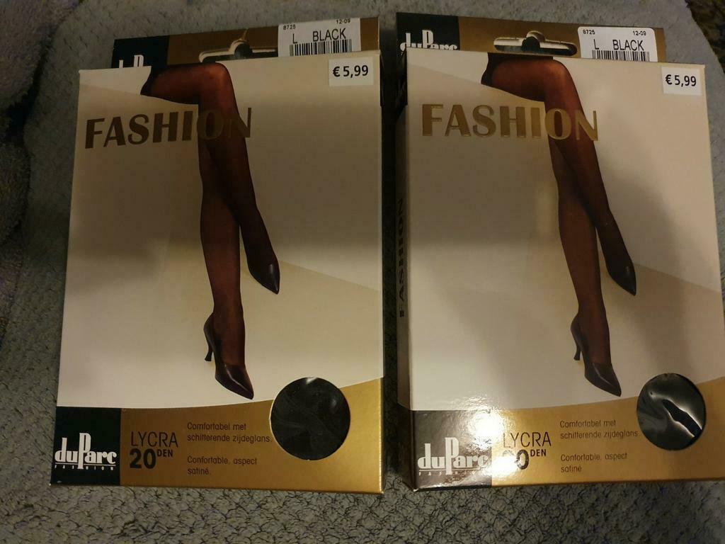 Nieuwe panty's 2 paar van duParc maat L, Neuf, DuParc, Taille 44/46 (L), Enlèvement