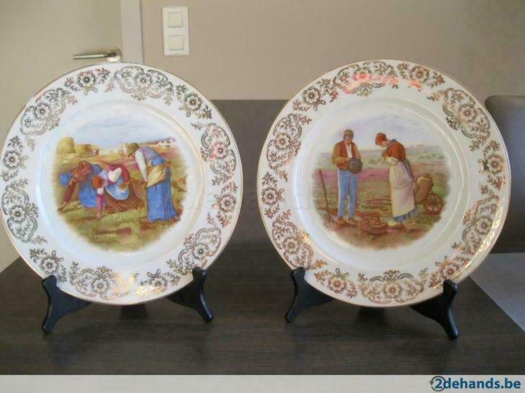 Twee borden Angelus porselein Zeh Scherzer, Antiek en Kunst, Ophalen of Verzenden