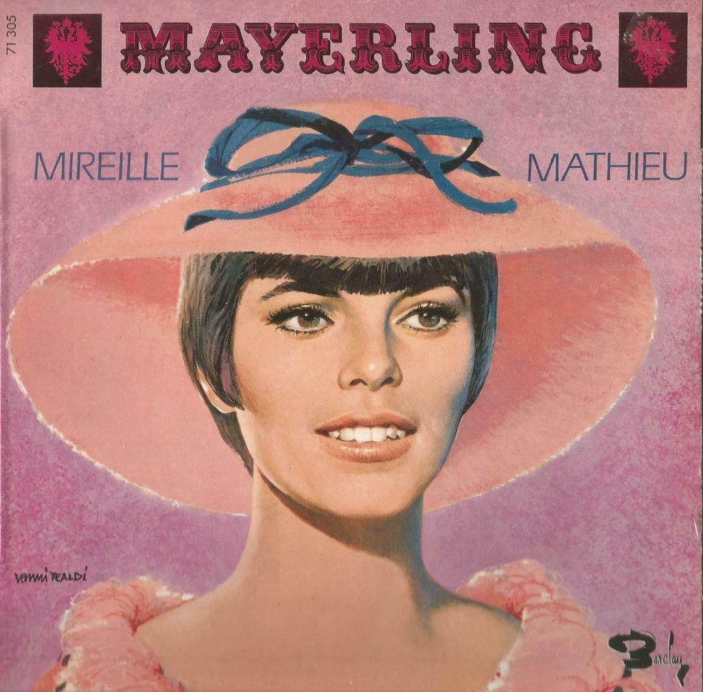 Mireille Mathieux – Le grand bal / C’est a Mayerling + 2, Enlèvement ou Envoi, Utilisé, Pop, 7 pouces