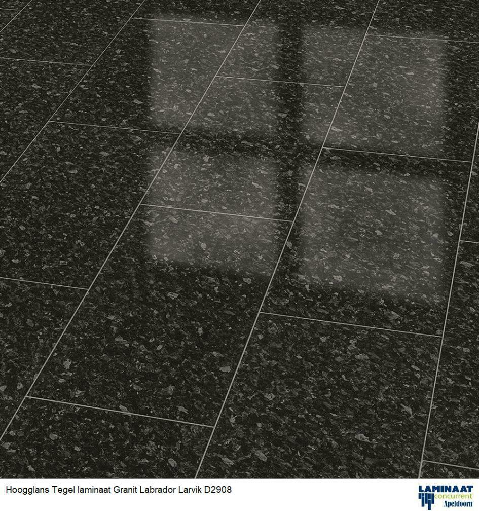 Hoogglans Tegel Laminaat Graniet Labrador Larvik D2908, Nieuw, Grijs, Ophalen of Verzenden, Laminaat