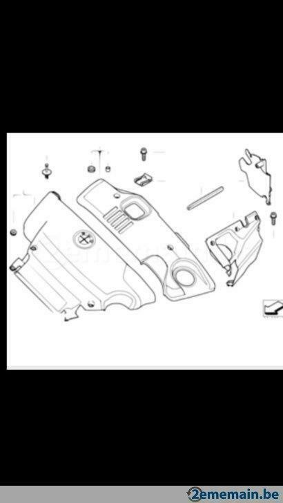 Bmw serie 3 e 46 318d 320d cache acoustique compart moteur, Enlèvement, Neuf, BMW