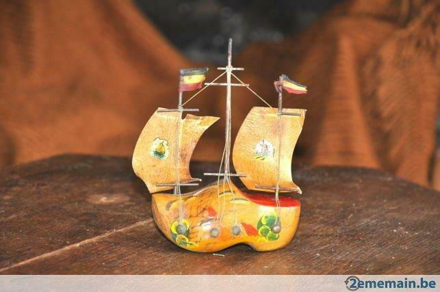 sabot bateau 2 voiles, Antiquités & Art, Enlèvement ou Envoi