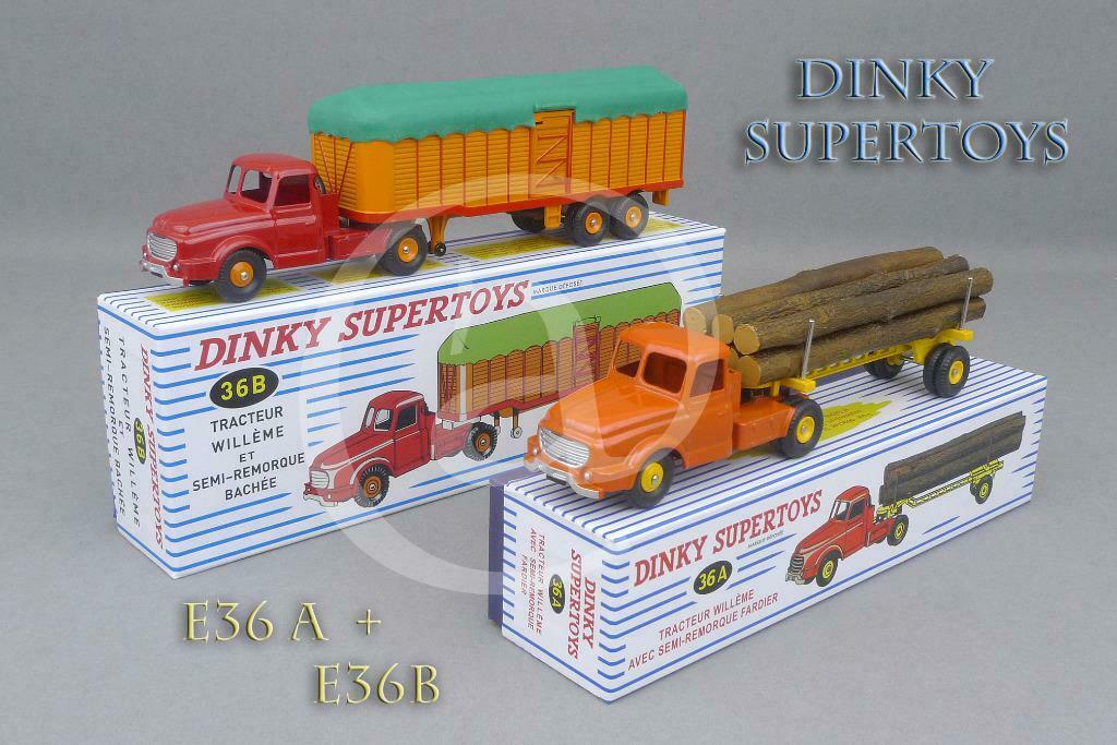 Dinky Super Toys - 36A + 36B - Willème Trucks - Atlas, Enlèvement ou Envoi, Neuf