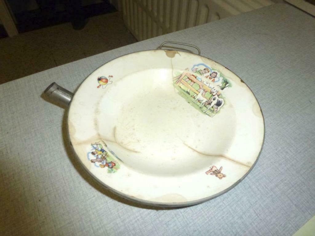 ancienne assiette chauffante, Antiquités & Art, Enlèvement ou Envoi